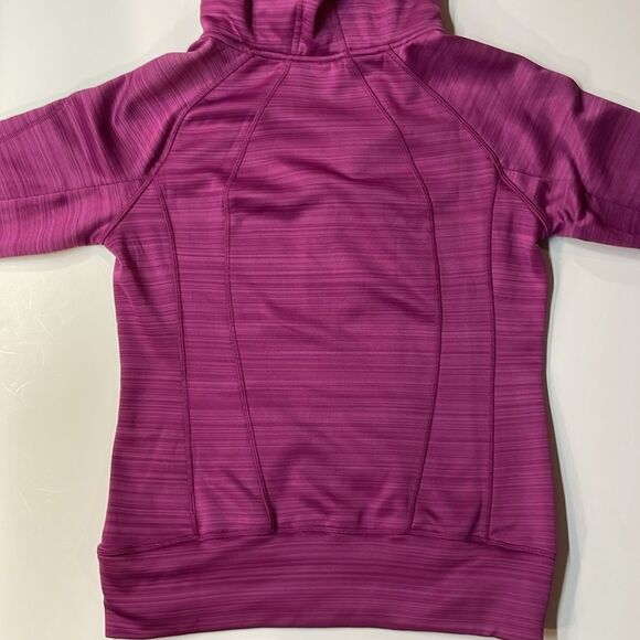 90 Degree by Reflex Women’s Full Zip Hoodie Jacket Purple Pink Striped Sz M - Picture 7 of 7